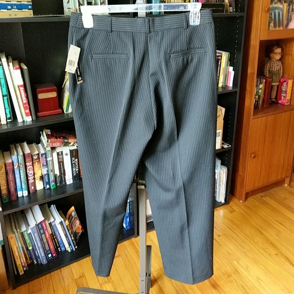 NWT Briggs New York pinstripe pants size 12 petite - Picture 2 of 6